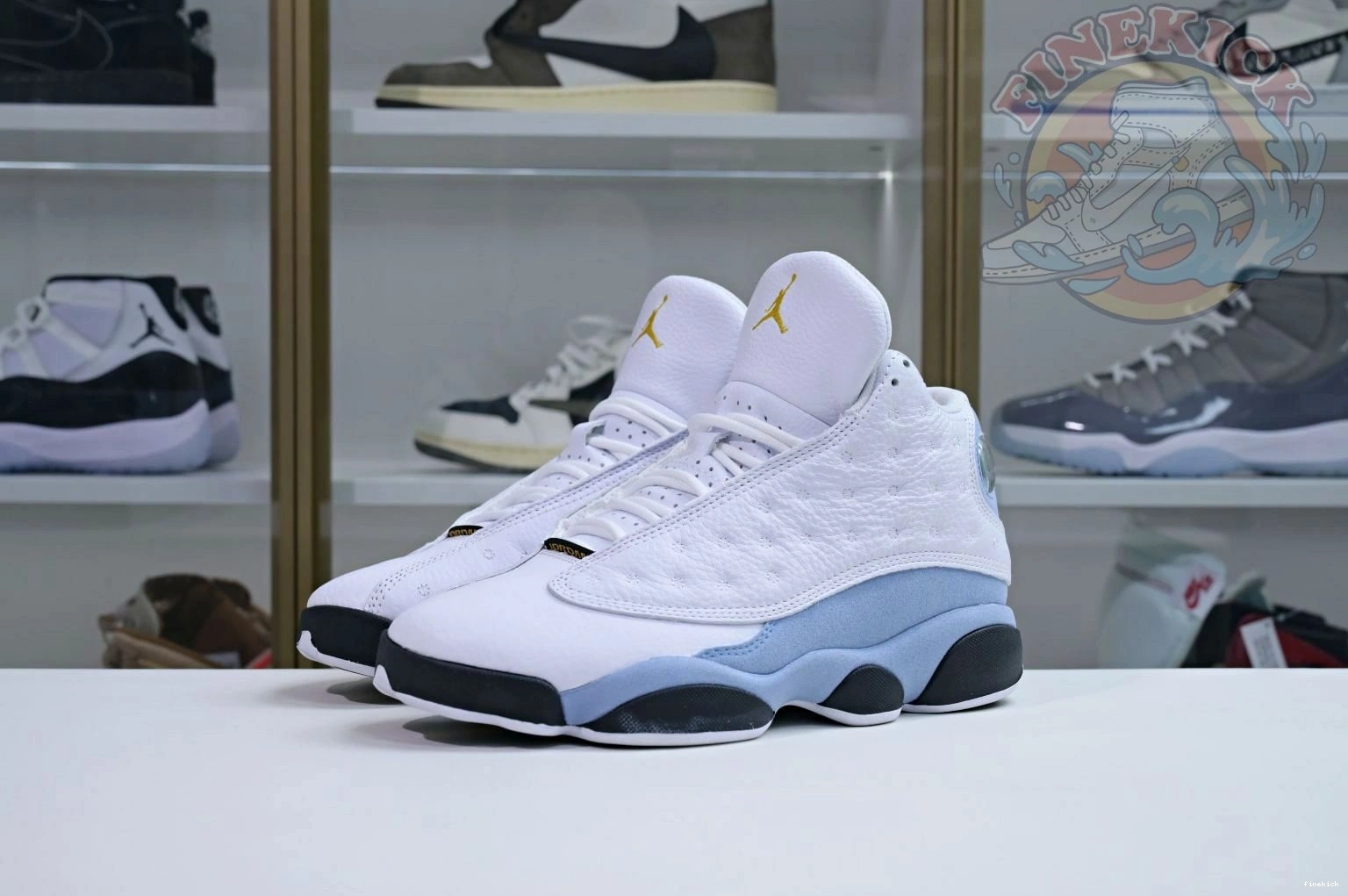 Air Grey” Jordan 13“Blue 0122